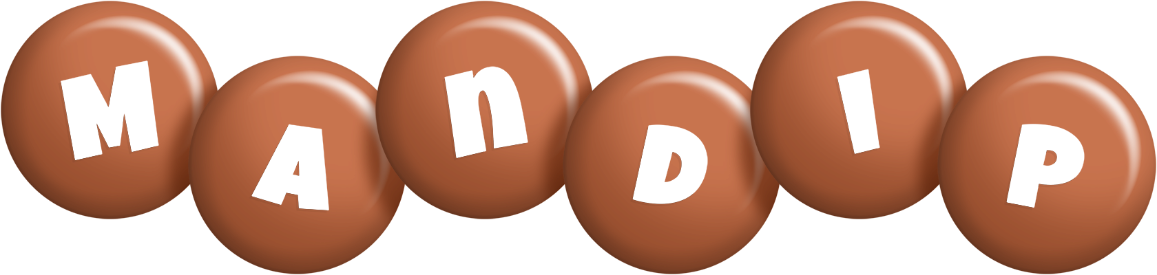 Mandip candy-brown logo