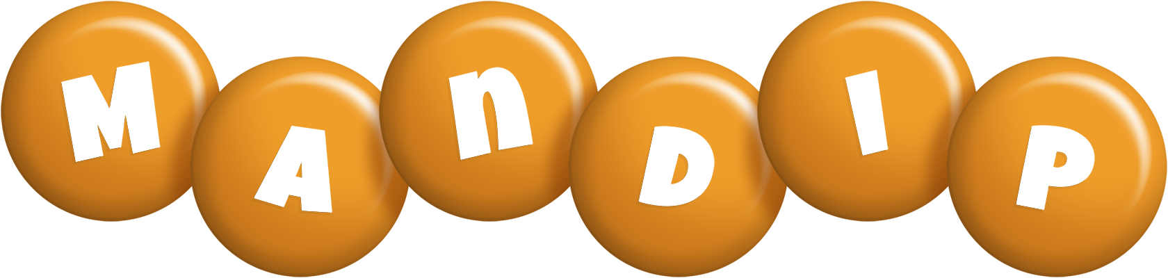 Mandip candy-orange logo
