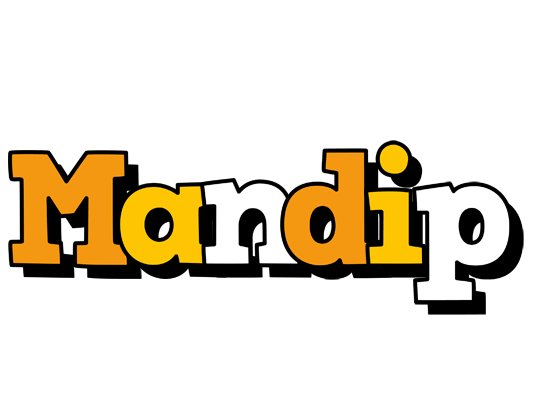 Mandip cartoon logo