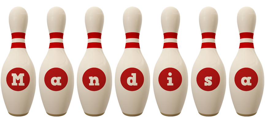 Mandisa bowling-pin logo