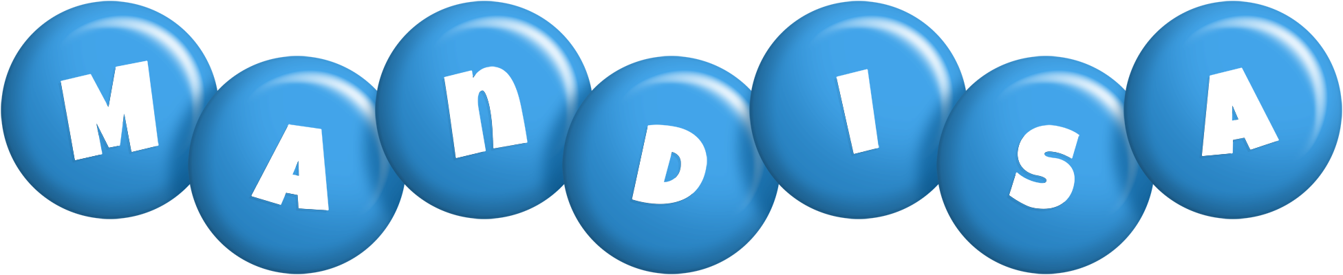 Mandisa candy-blue logo