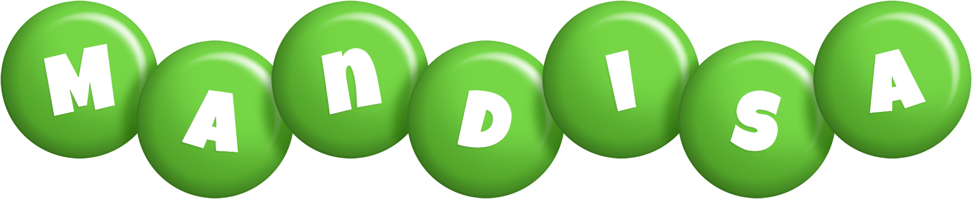 Mandisa candy-green logo