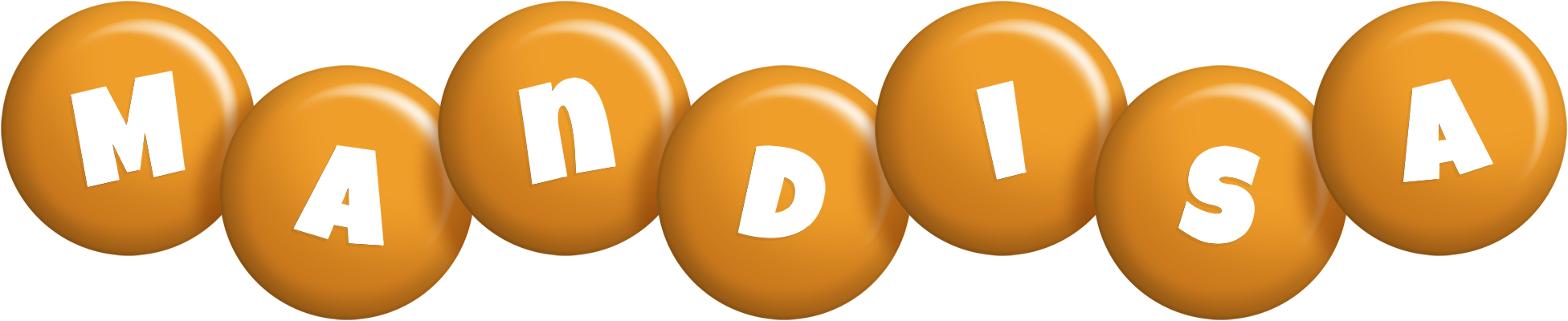 Mandisa candy-orange logo