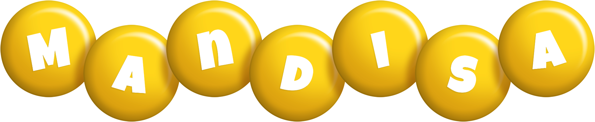 Mandisa candy-yellow logo