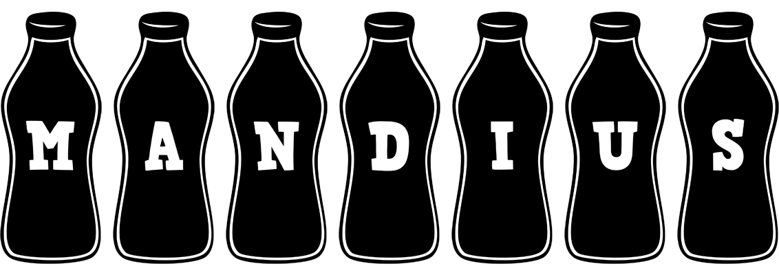 Mandius bottle logo