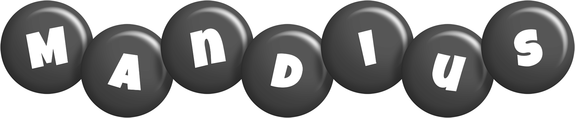 Mandius candy-black logo