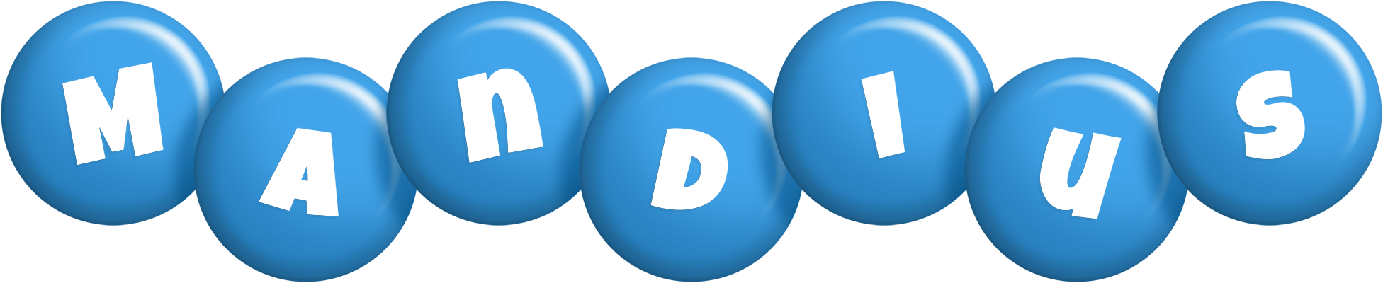 Mandius candy-blue logo