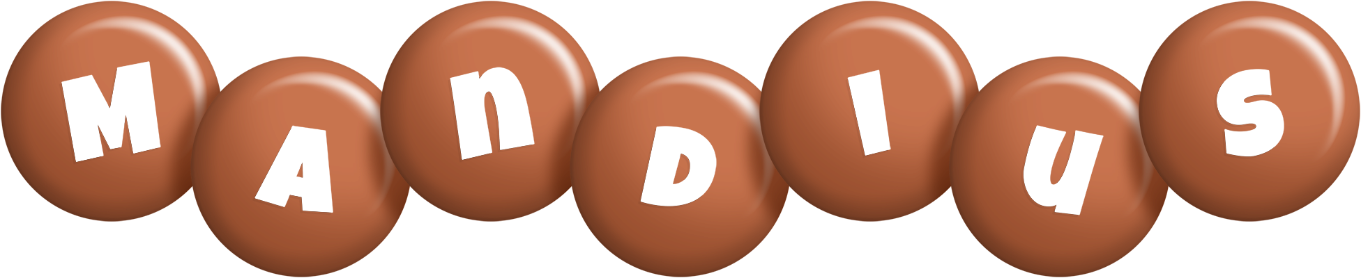 Mandius candy-brown logo