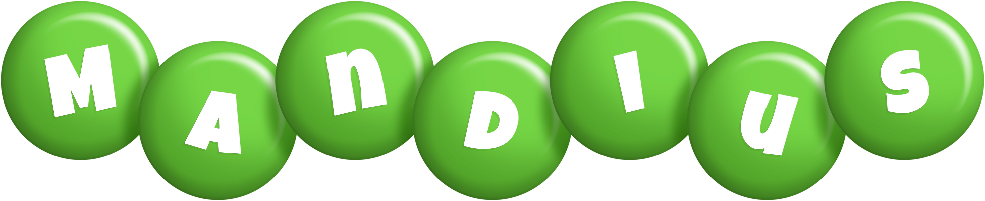 Mandius candy-green logo