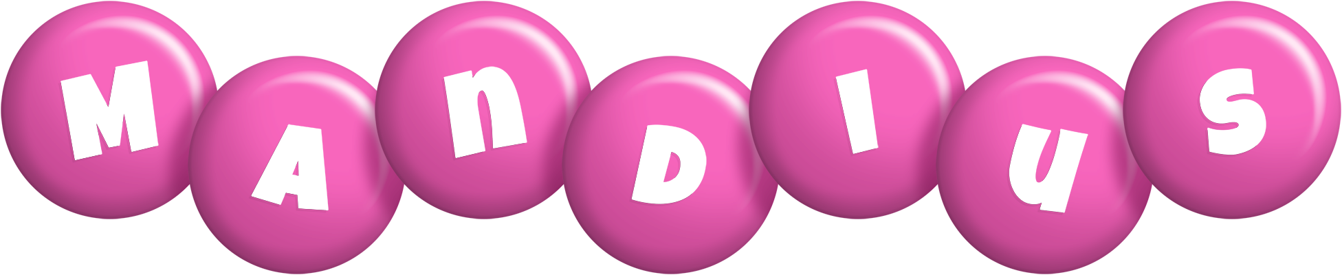Mandius candy-pink logo