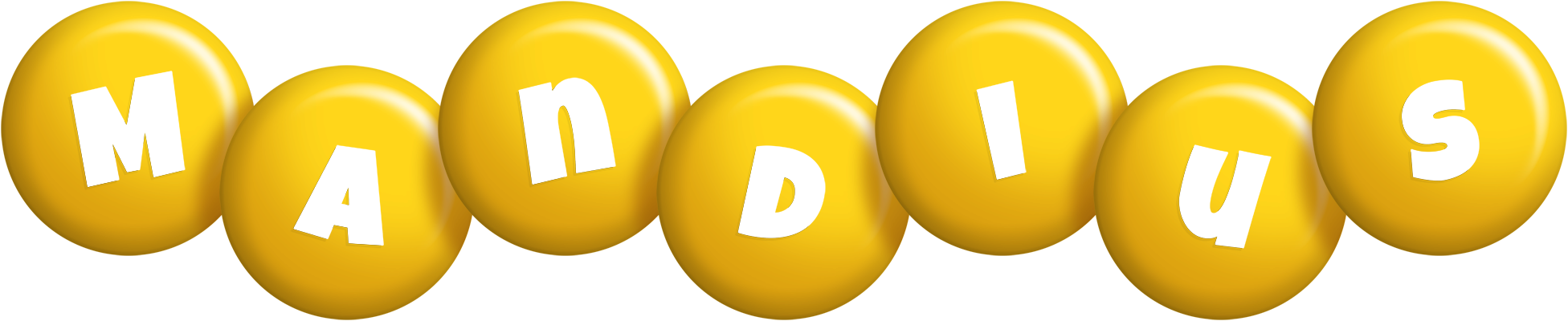 Mandius candy-yellow logo