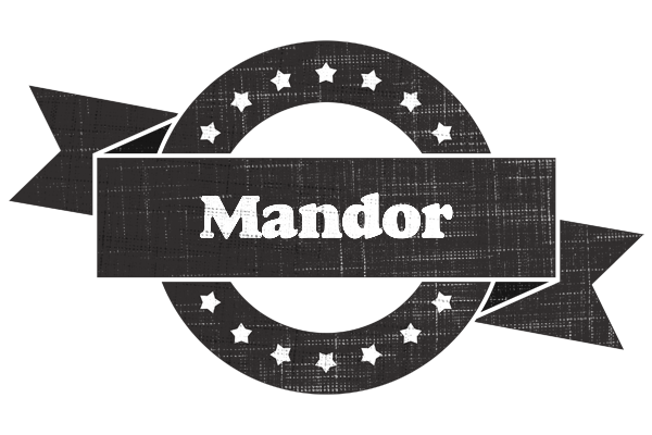 Mandor grunge logo