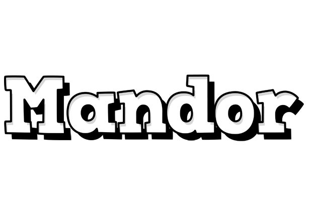 Mandor snowing logo