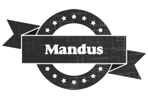 Mandus grunge logo