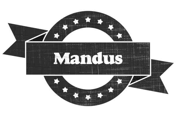 Mandus grunge logo