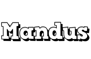 Mandus snowing logo