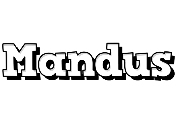 Mandus snowing logo