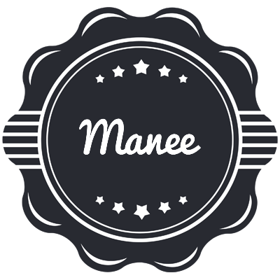 Manee badge logo