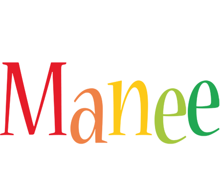 Manee birthday logo