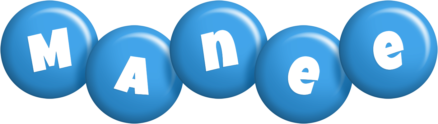 Manee candy-blue logo