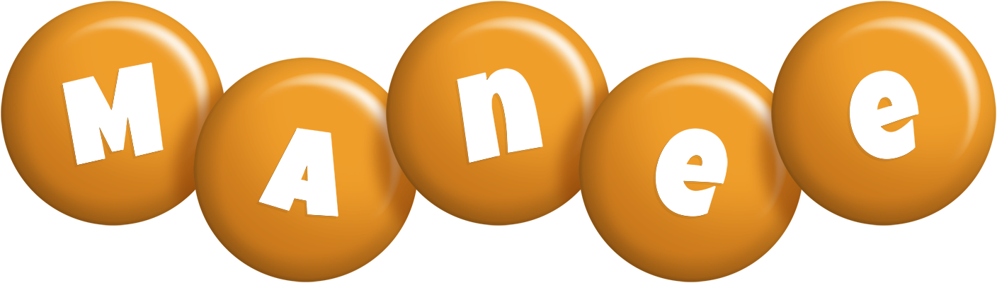 Manee candy-orange logo