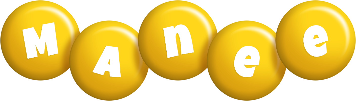 Manee candy-yellow logo