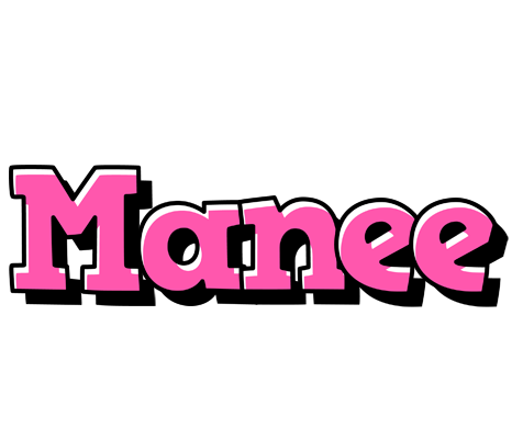 Manee girlish logo