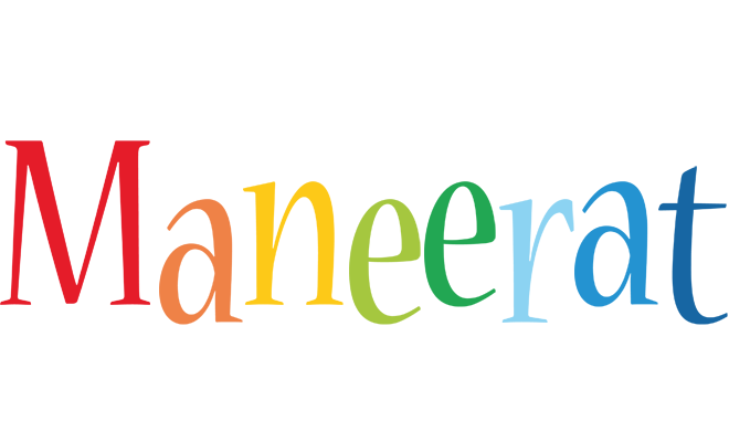 Maneerat birthday logo