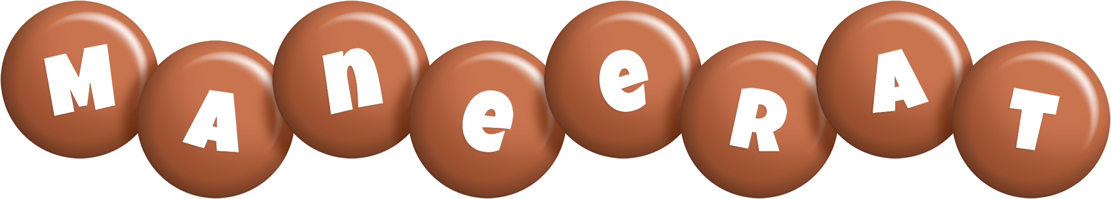Maneerat candy-brown logo