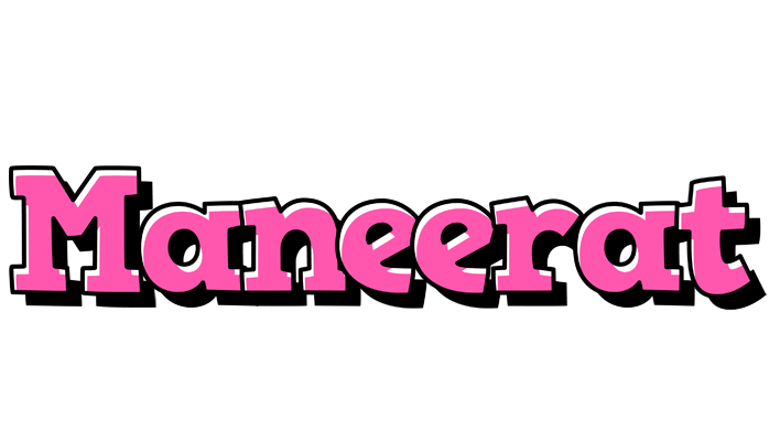 Maneerat girlish logo