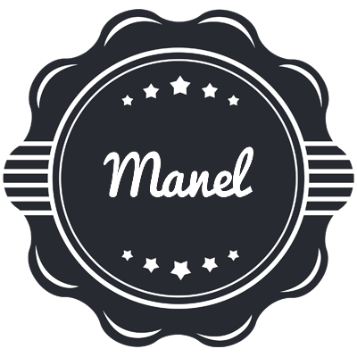 Manel badge logo