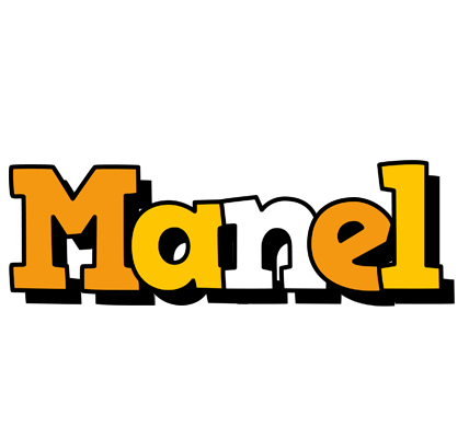Manel cartoon logo