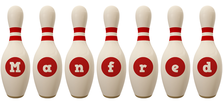 Manfred bowling-pin logo