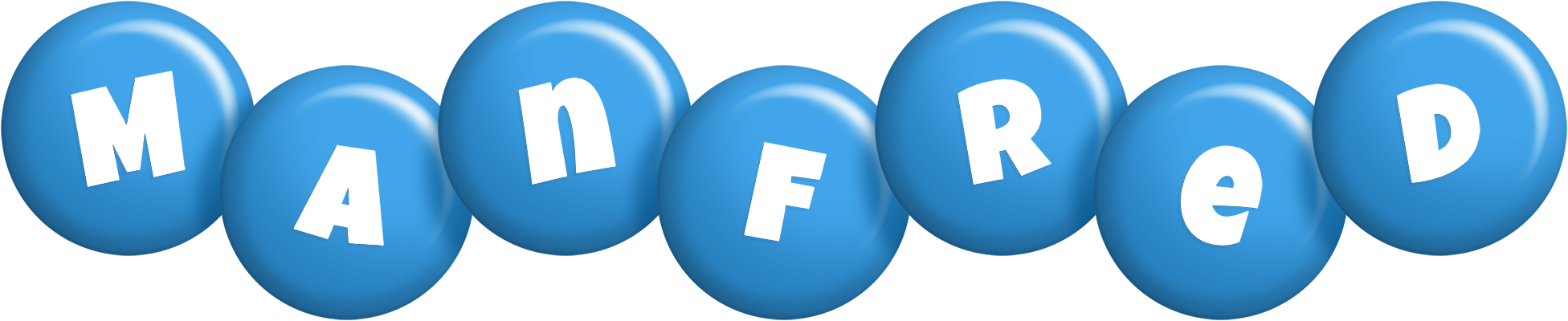 Manfred candy-blue logo