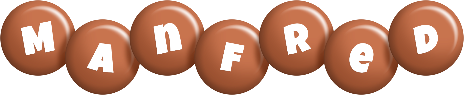 Manfred candy-brown logo