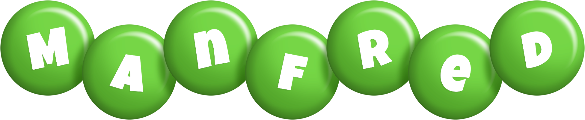 Manfred candy-green logo