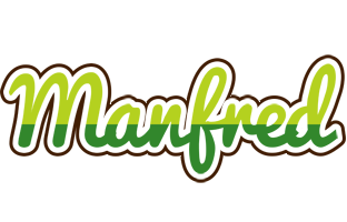 Manfred golfing logo