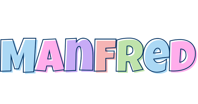 Manfred pastel logo
