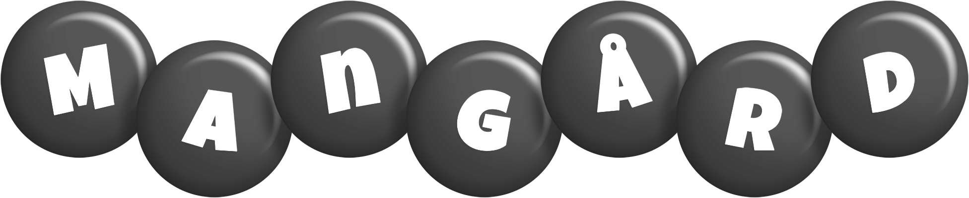 Mangård candy-black logo