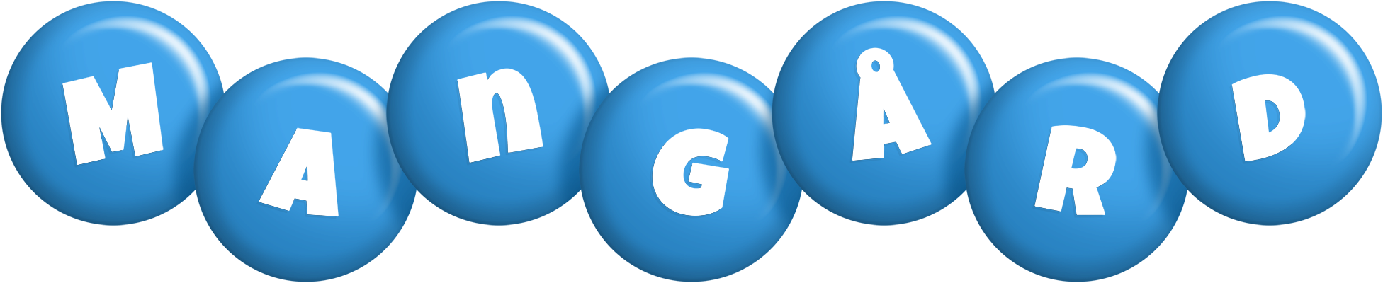 Mangård candy-blue logo