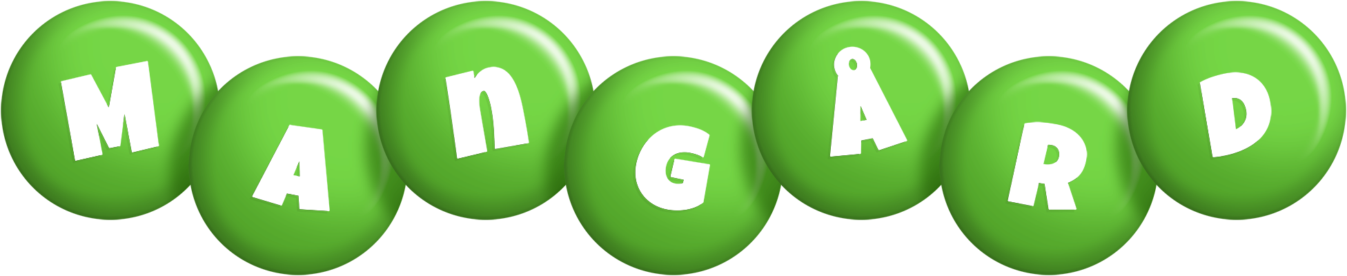 Mangård candy-green logo