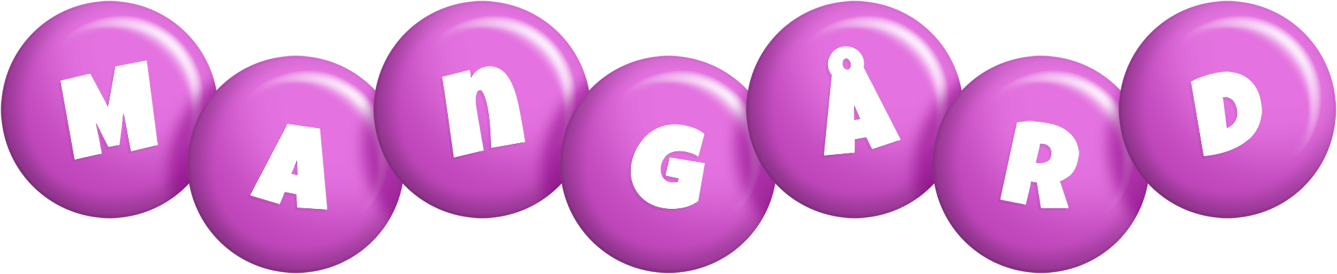 Mangård candy-purple logo