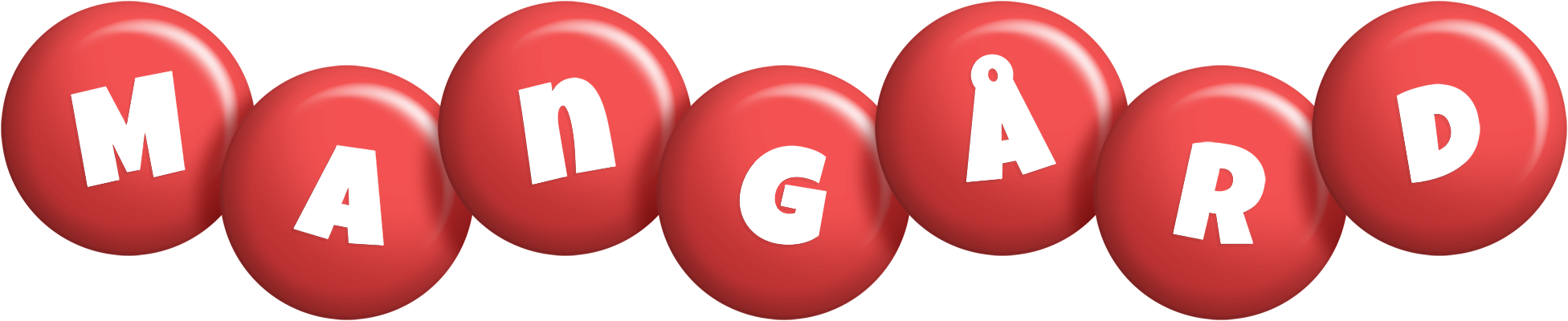 Mangård candy-red logo