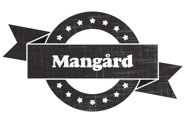 Mangård grunge logo