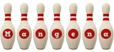 Mangena bowling-pin logo