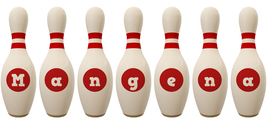 Mangena bowling-pin logo
