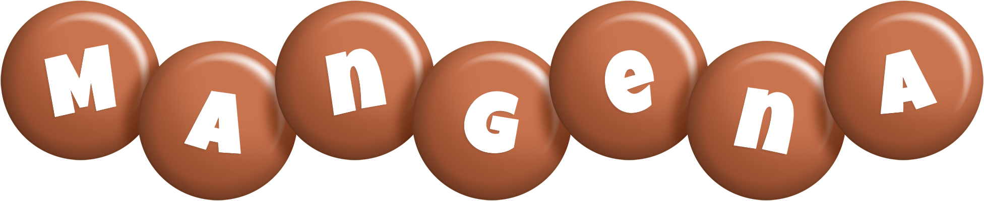 Mangena candy-brown logo