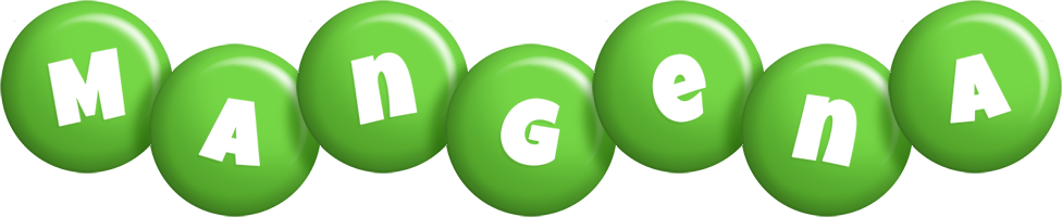 Mangena candy-green logo