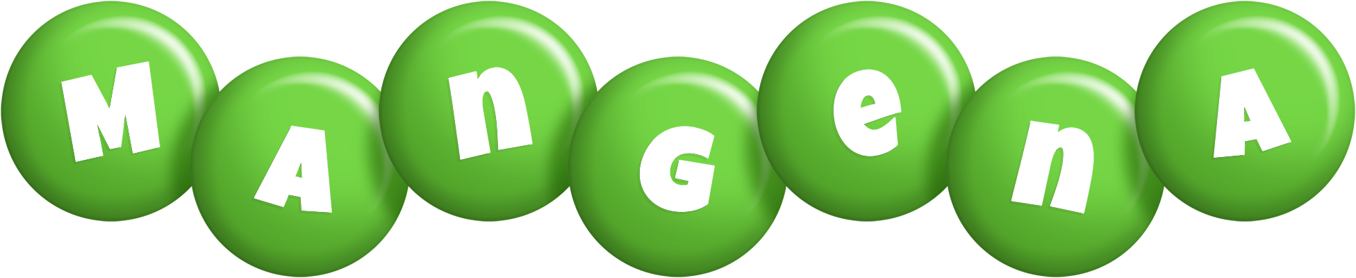 Mangena candy-green logo