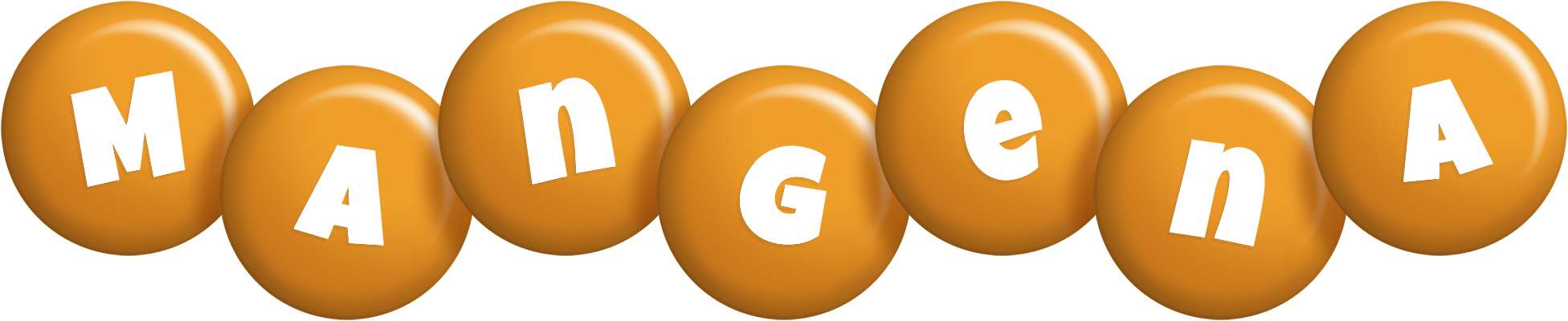 Mangena candy-orange logo